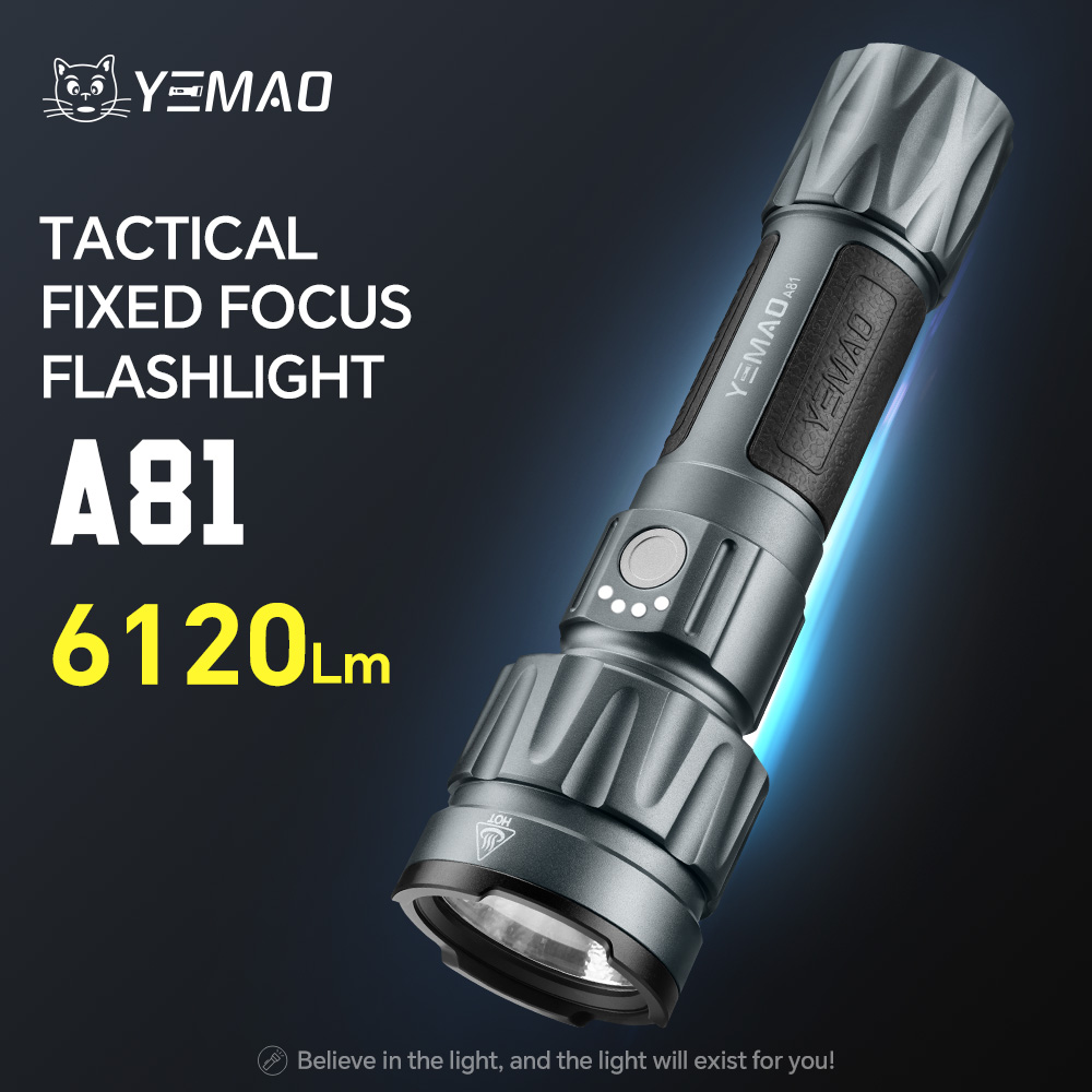 Outdoor Lighting Lowes - YEMAO-A81 6210LM Flashlight, USB-C Charging Search