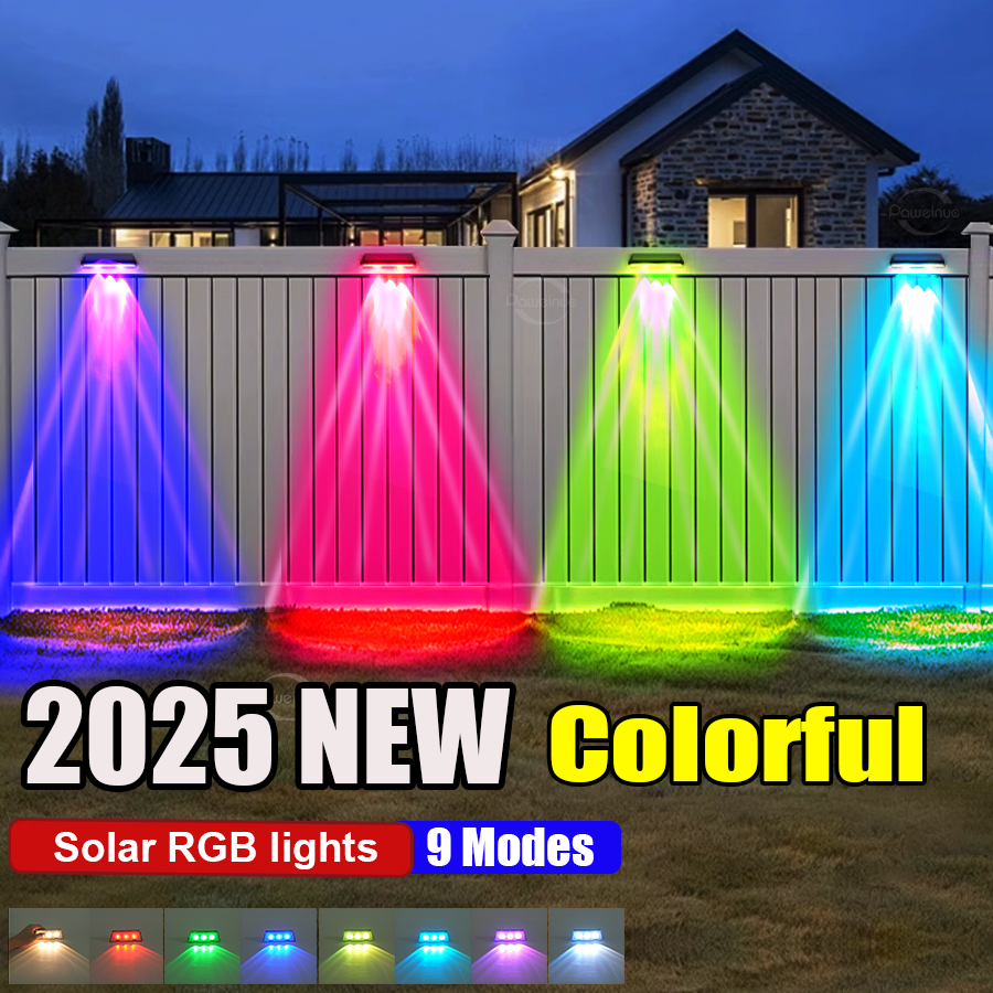 Outdoor Lighting With Outlet - Super Bright Solar Lights RGB and