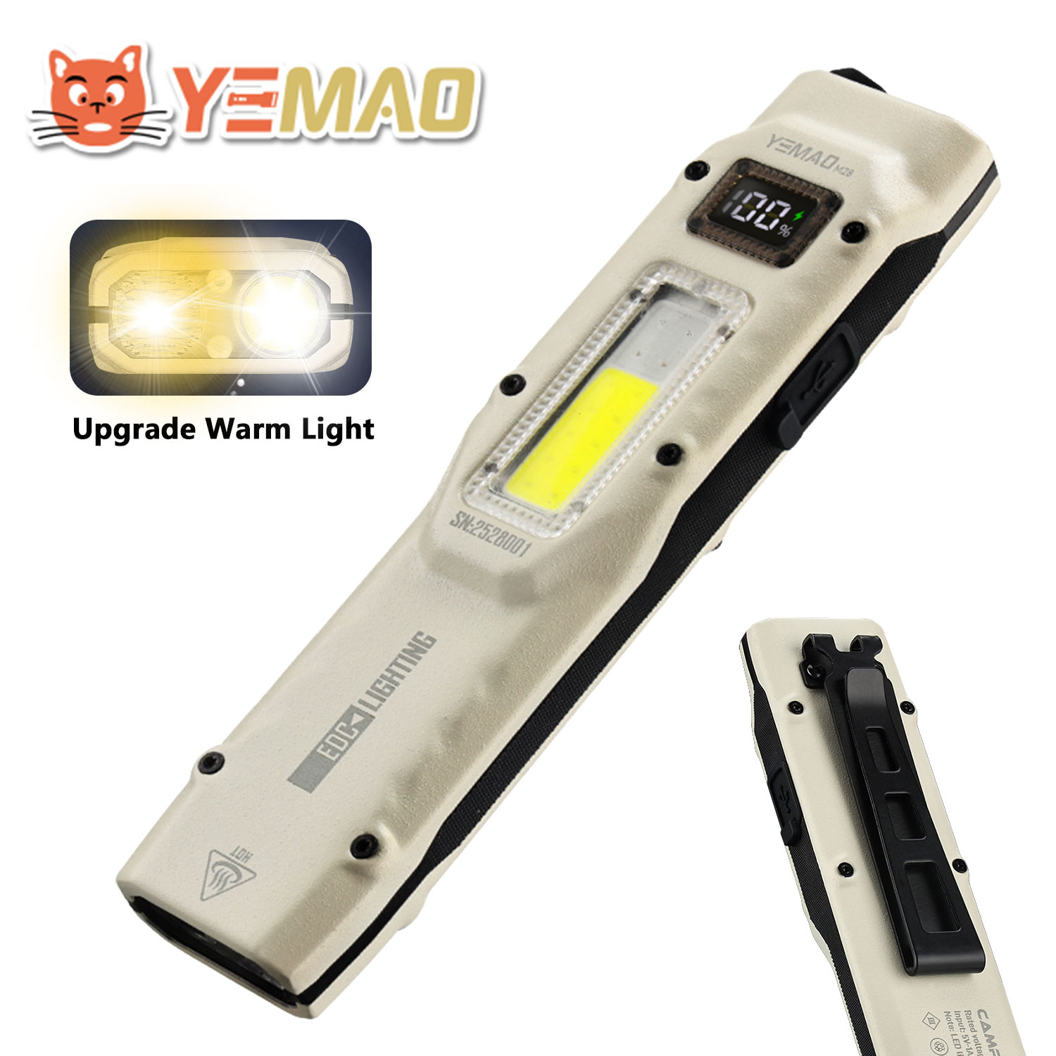 Outdoor Lighting Nearby - YEMAO M28 Super Bright EDC Flashight