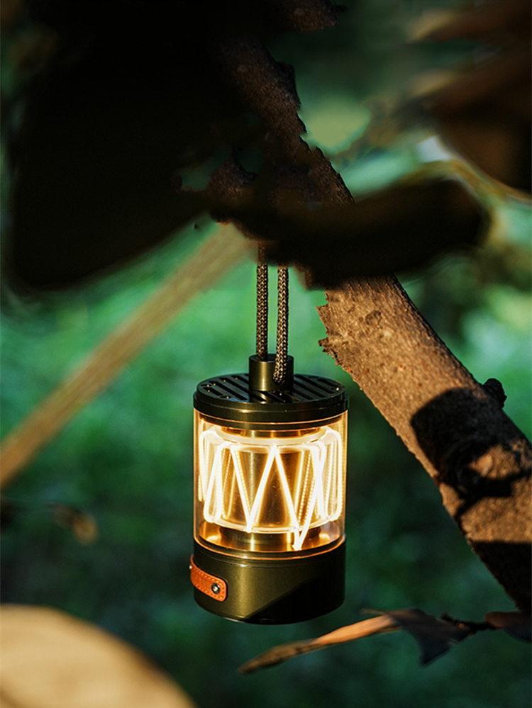 Outdoor Lighting Wireless - Bluetooth Speaker with Outdoor Retro Ambiance