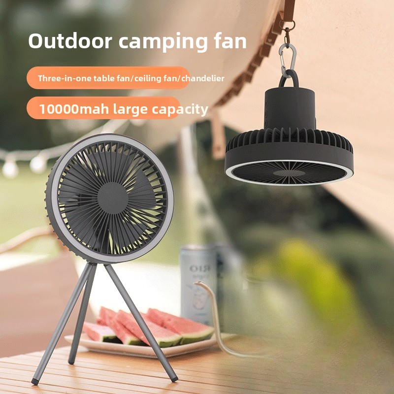 Outdoor Lighting Wireless - Tripod Outdoor Fan Portable Camping Tent