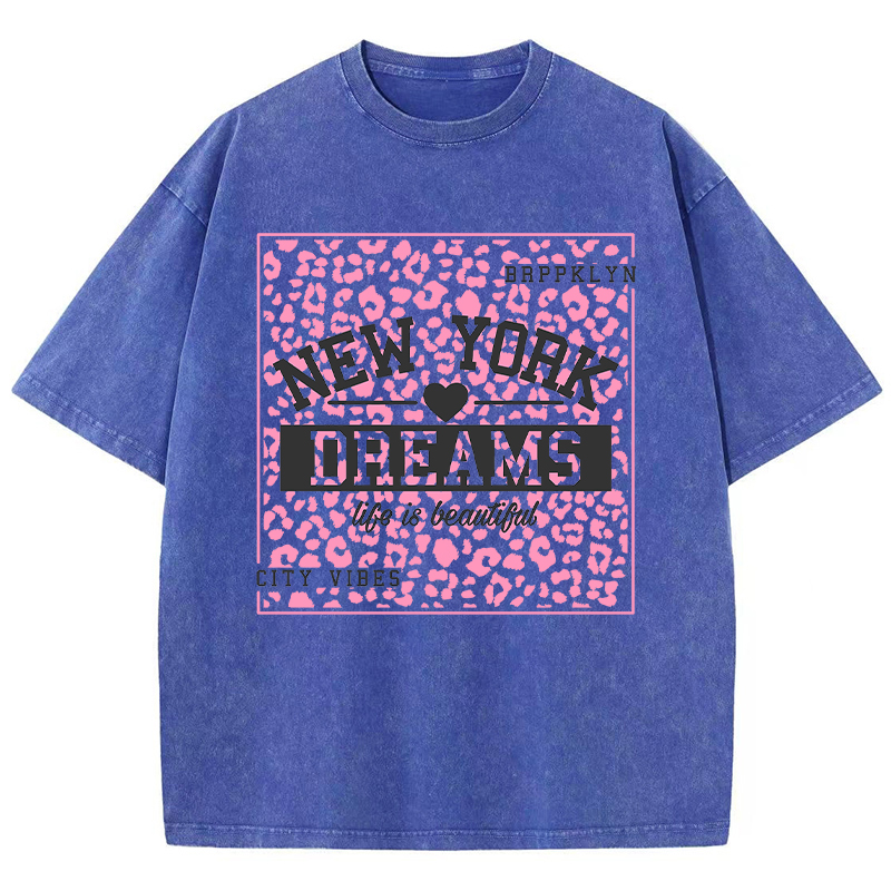 Outdoor Lighting New York - New York Dreams Printing Female T-Shirt