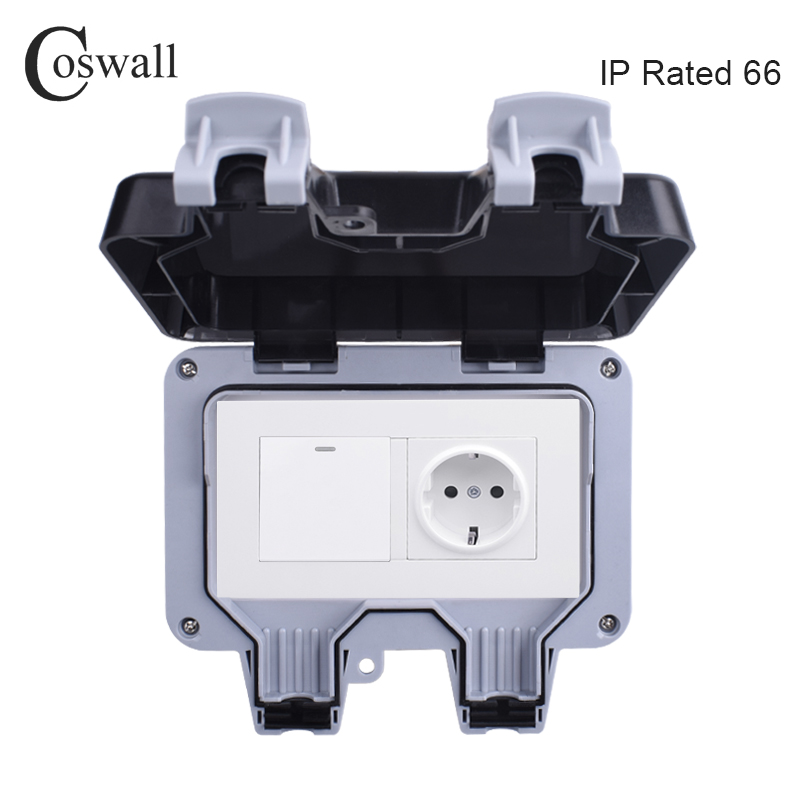 Coswall IP66 Weatherproof Wate – Outdoor Lighting With Outlet recenzja i cena