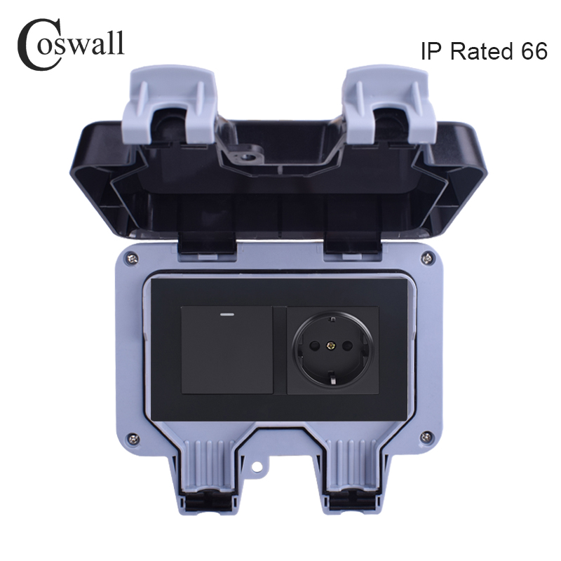 Coswall IP66 Weatherproof Wate – Outdoor Lighting With Outlet recenzja i cena