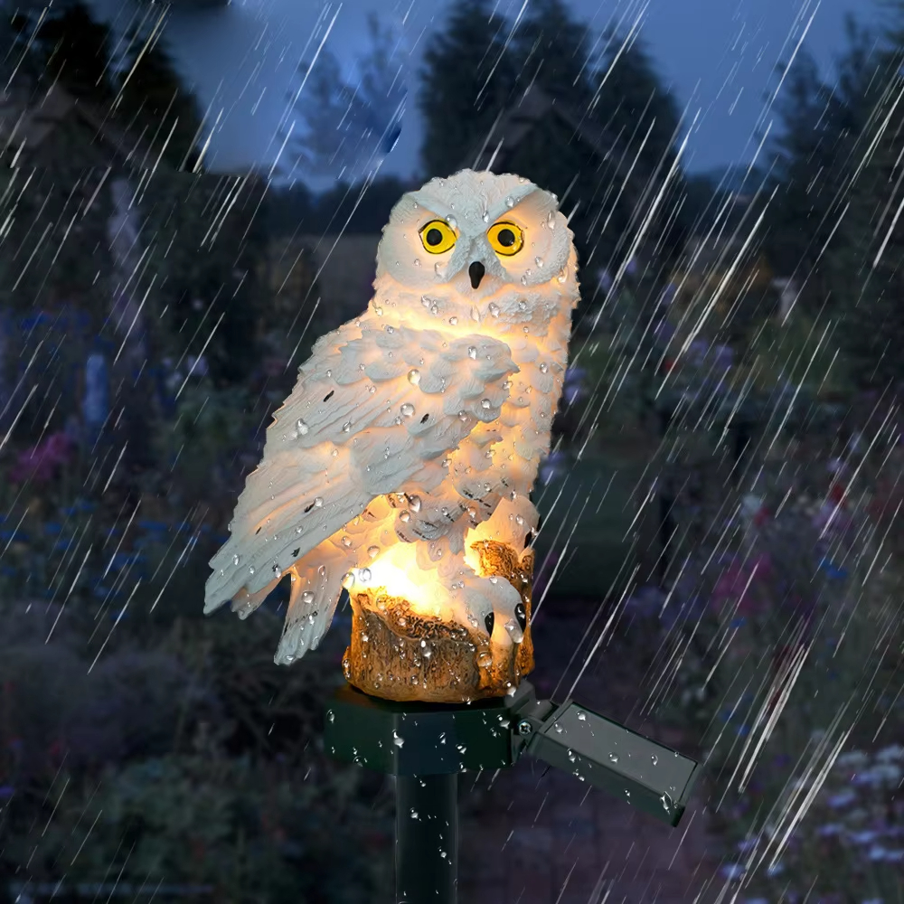 Solar light owl animal sculptu – Outdoor Lighting Ground recenzja i cena