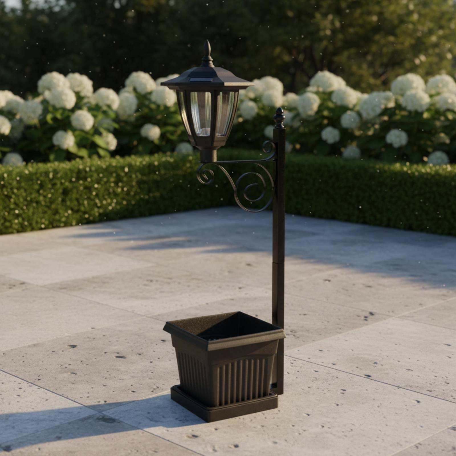 Solar Flower Pot Light Wrought – Outdoor Lighting Ground recenzja i cena