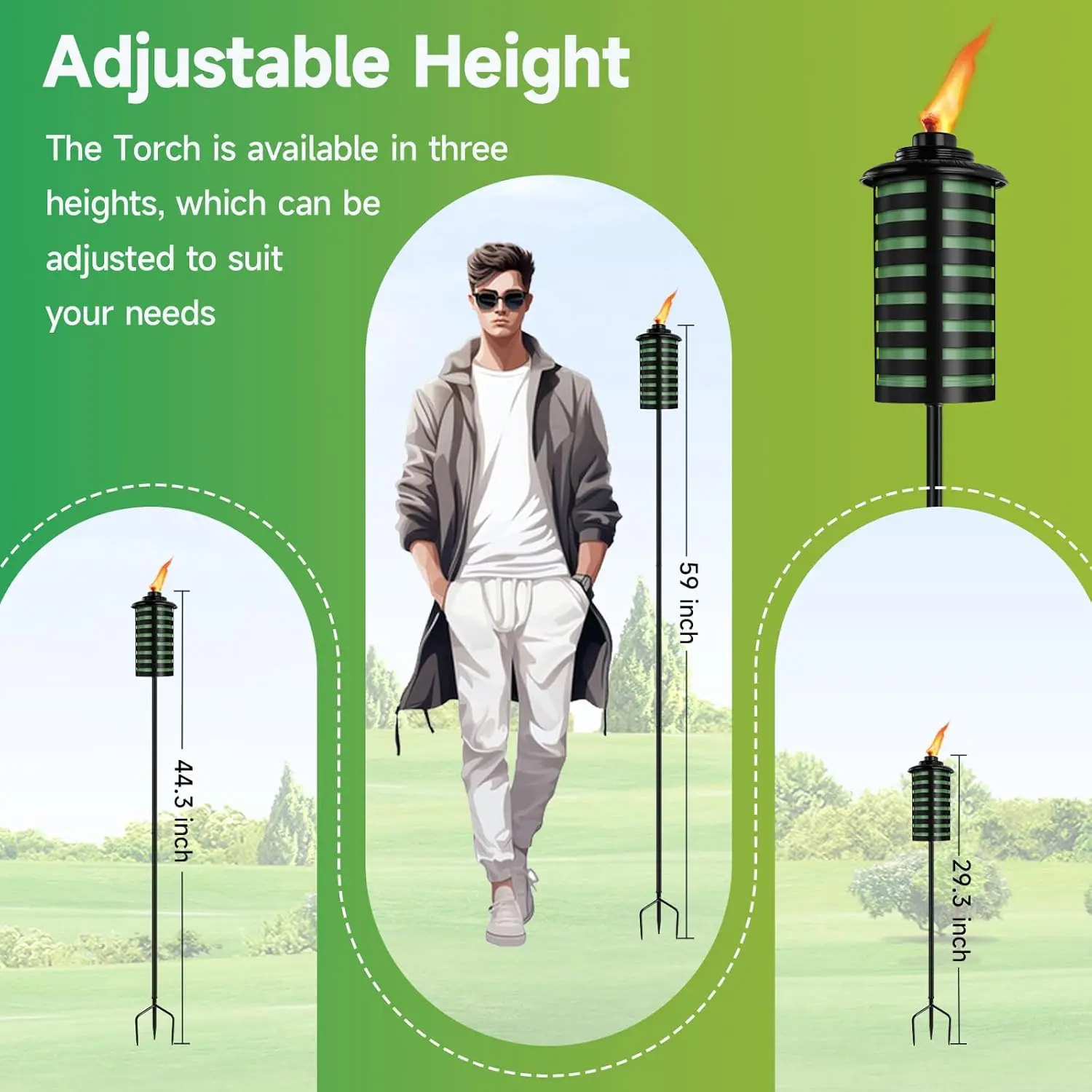6 Pack Home Garden Torch, 16 O – Outdoor Lighting Ground recenzja i cena