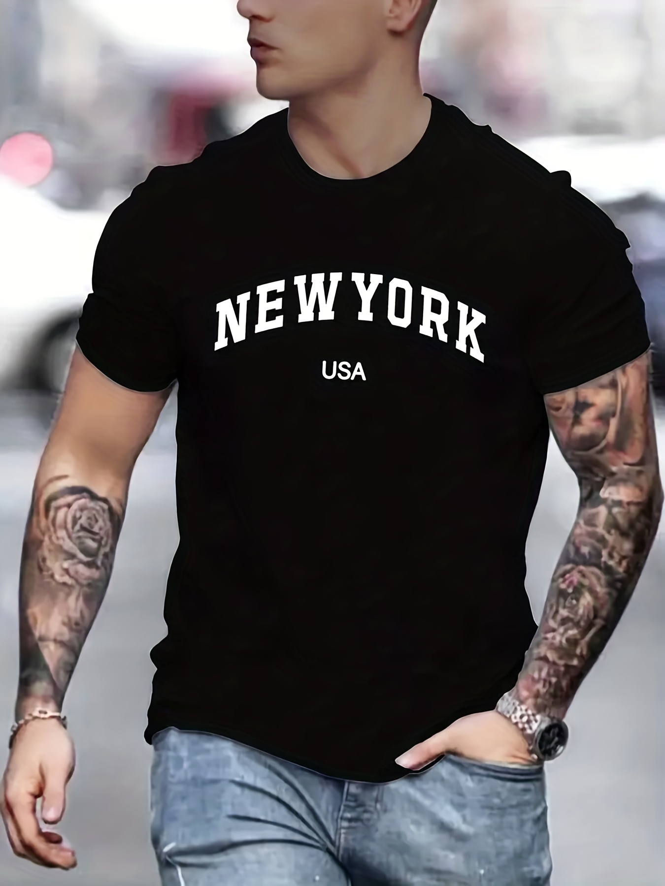 Men's 100 cotton summer fashio – Outdoor Lighting New York recenzja i cena