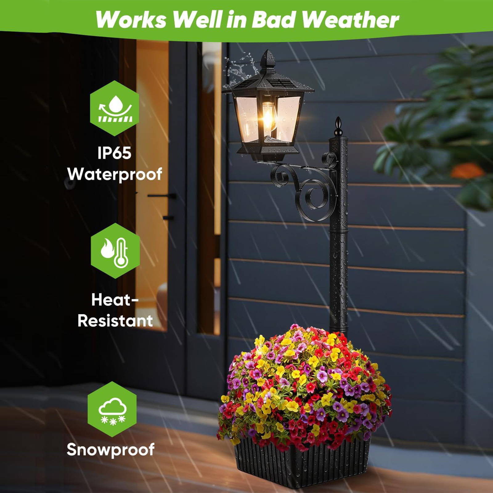 2 In 1 Outdoor Flower Pots Lig – Outdoor Lighting Front Yard recenzja i cena