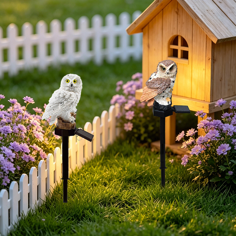Owl Solar Light, Resin Owl Gro – Outdoor Lighting Ground recenzja i cena
