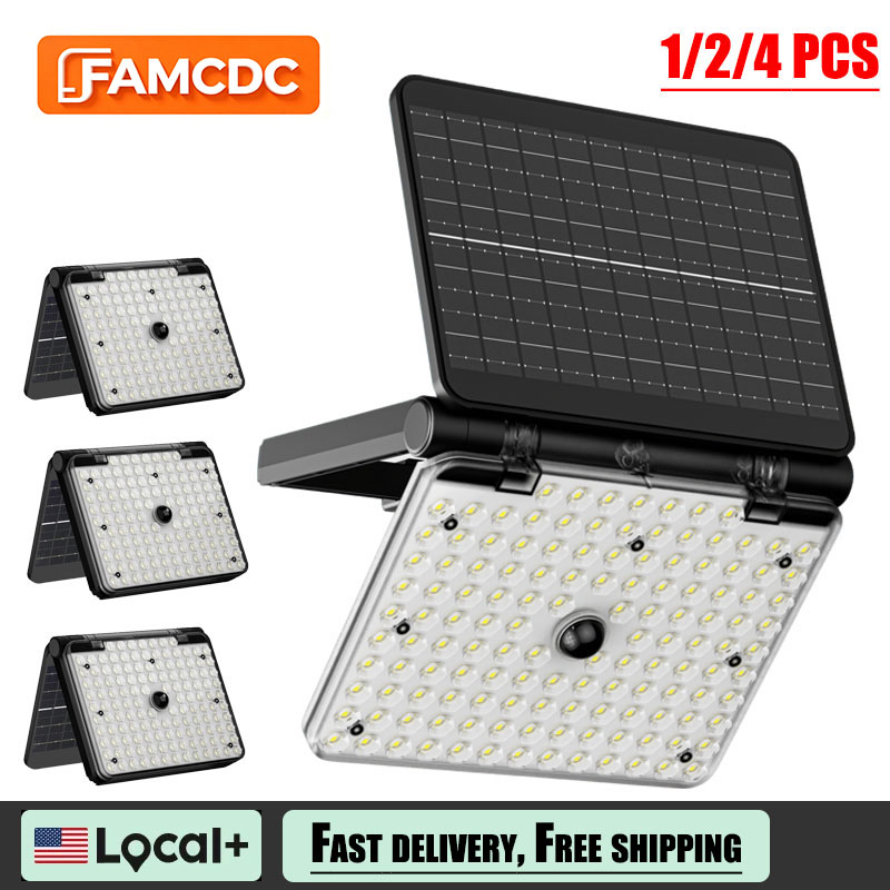 1/2/4 PCS Solar Flood Lights O – Outdoor Lighting Front Yard recenzja i cena