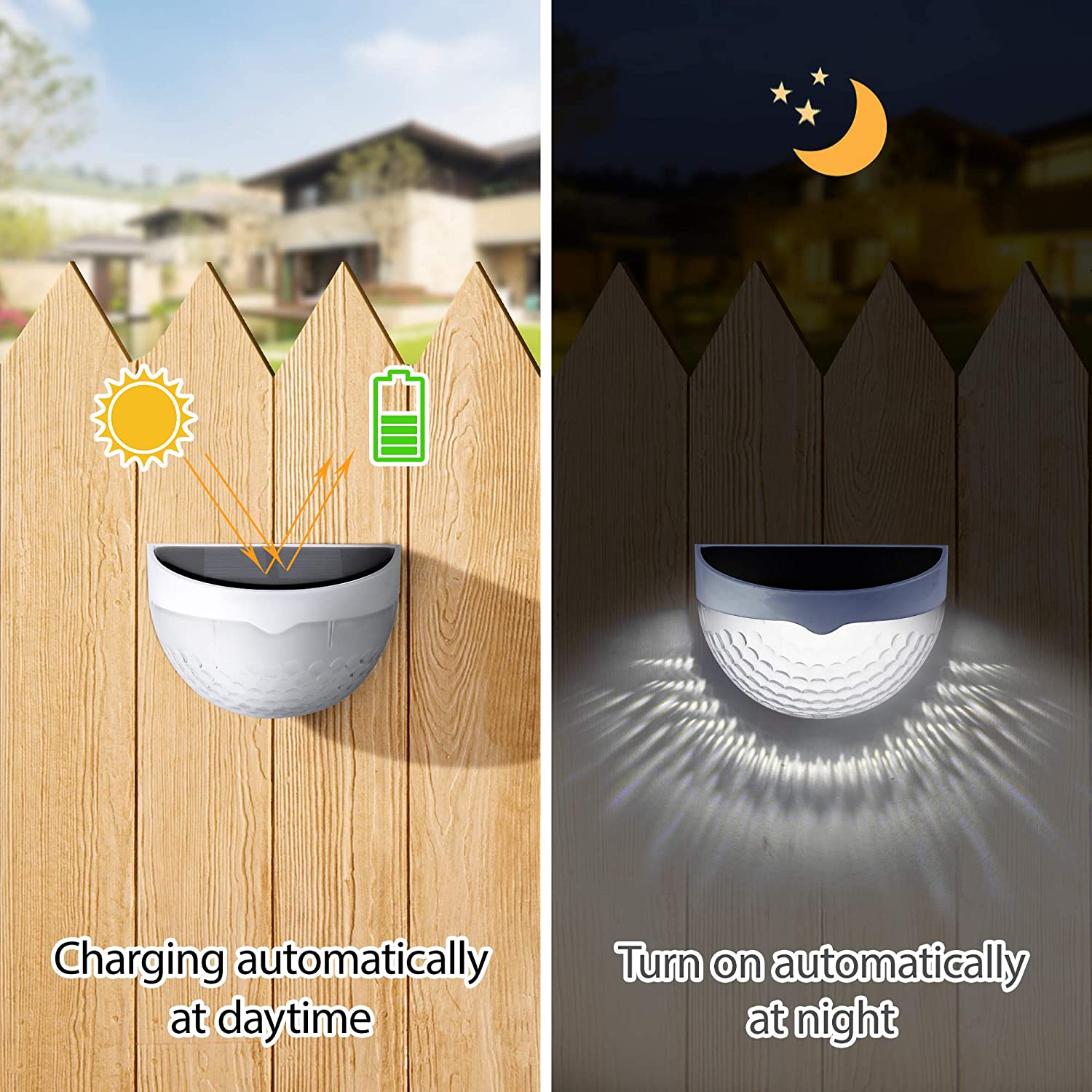 LED Solar Light Outdoor Wall L – Outdoor Lighting For Fence recenzja i cena
