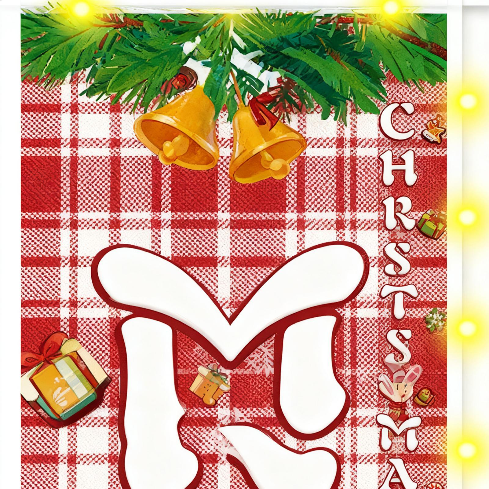 Christmas Door Banner Light Up – Outdoor Lighting Front Yard recenzja i cena