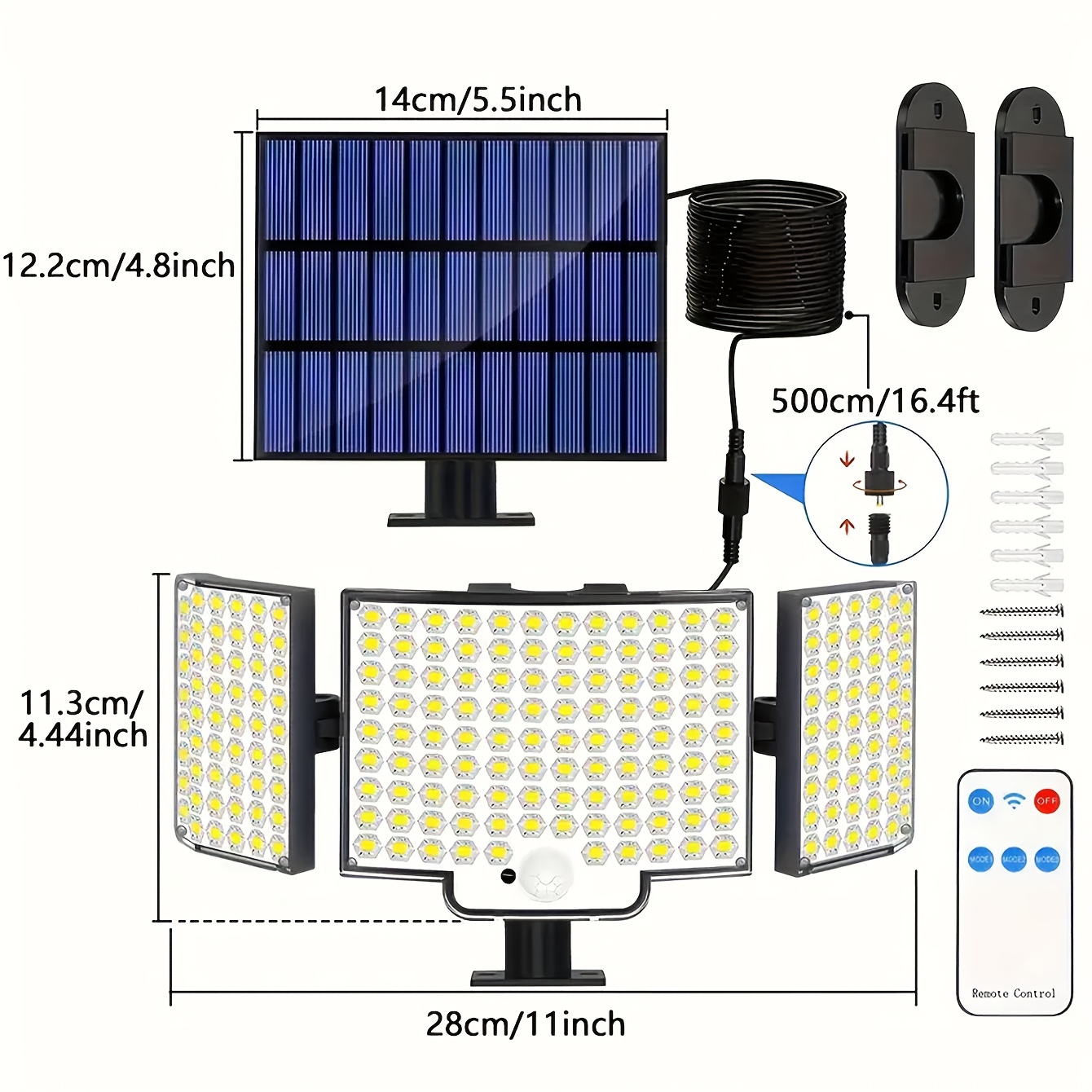 212LEDs Solar Lights Outdoor 3 – Outdoor Lighting Front Yard recenzja i cena