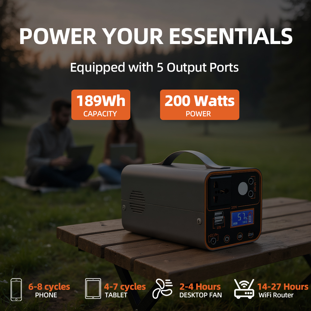 200W Portable Power Station 22 – Outdoor Lighting With Outlet recenzja i cena