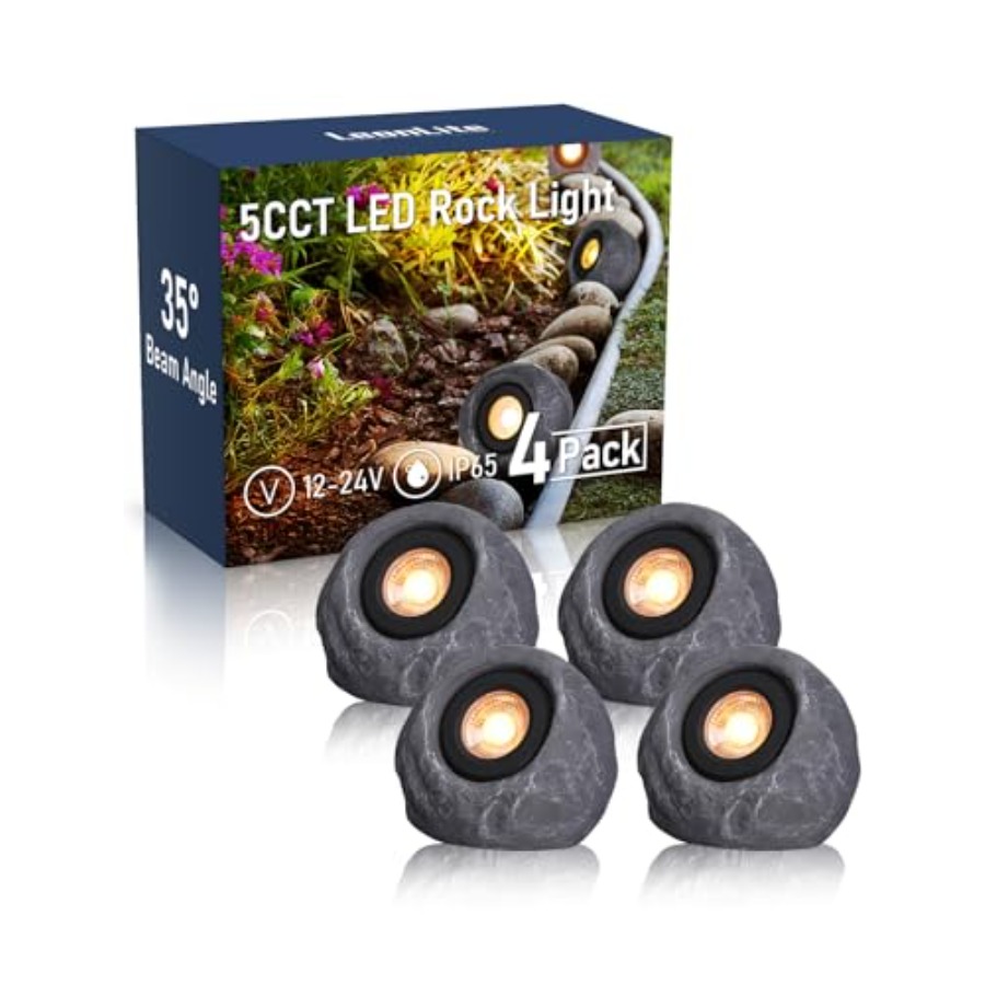 5CCT LED Rock Lights Outdoor,  – Outdoor Lighting Low Voltage recenzja i cena
