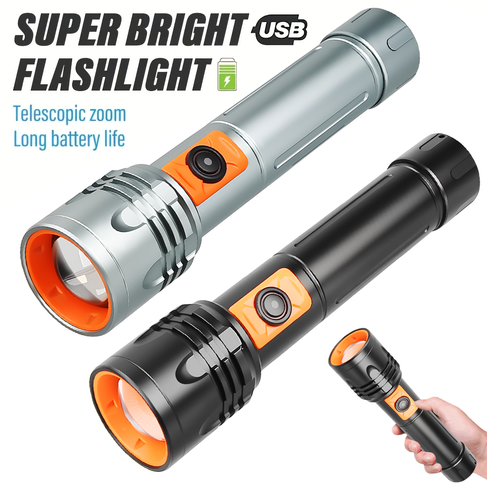 High Power LED Flashlight USB  – Outdoor Lighting Lowes recenzja i cena