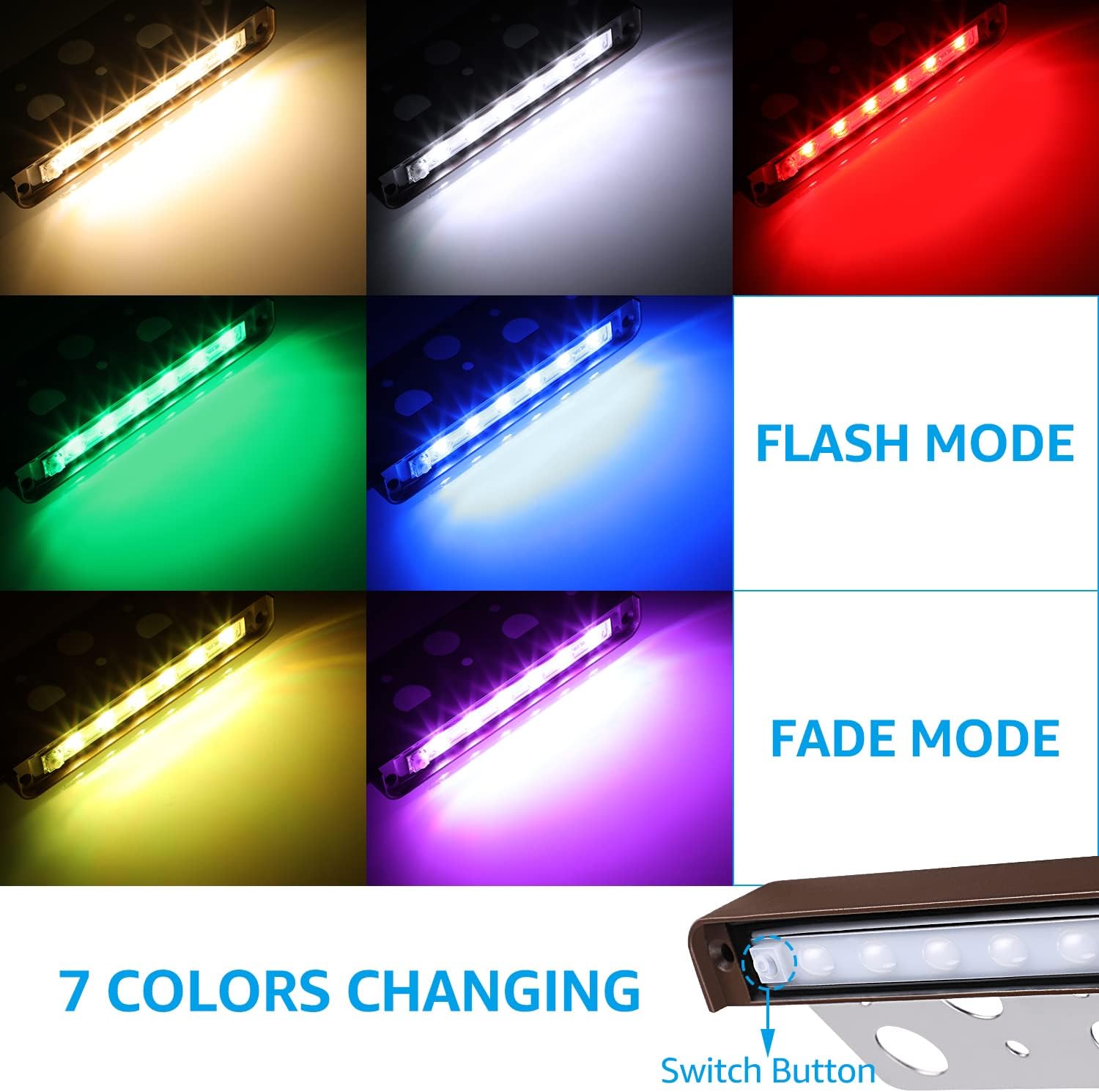 8 Pack RGB 7 Inch 3W LED Retai – Outdoor Lighting Low Voltage recenzja i cena