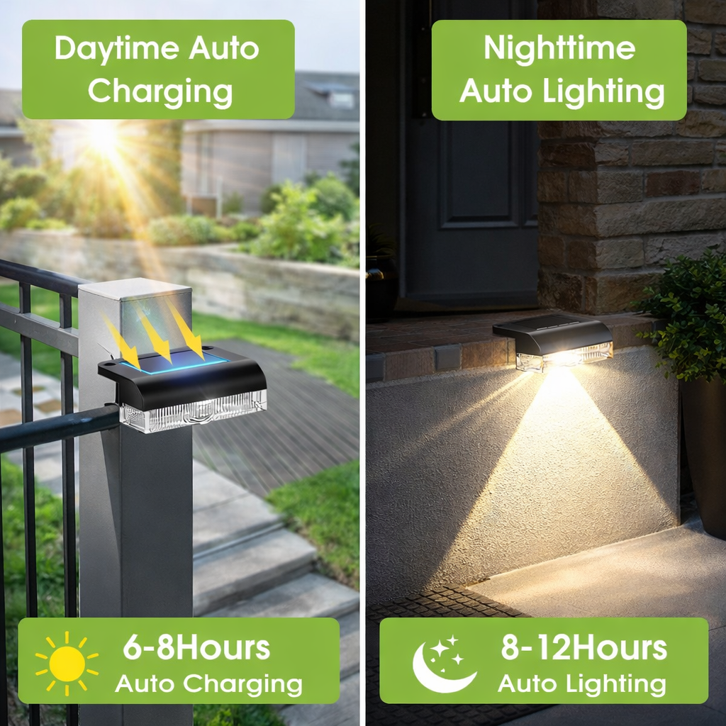 6/14 Pack Outdoor Solar Fence  – Outdoor Lighting For Fence recenzja i cena