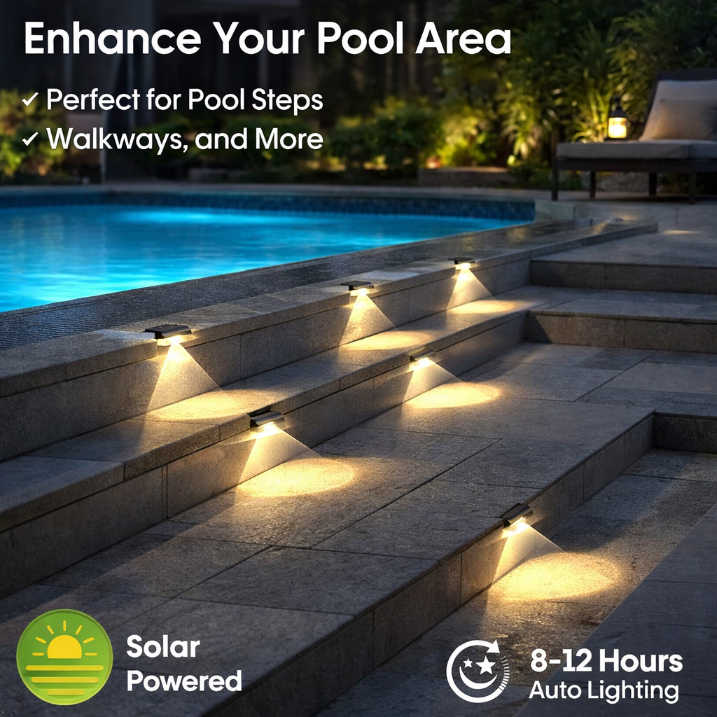 6/14 Pack Outdoor Solar Fence  – Outdoor Lighting For Fence recenzja i cena