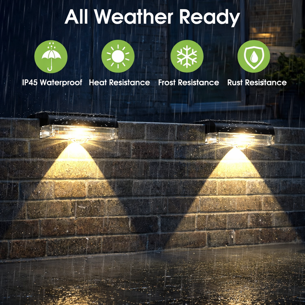 6/14 Pack Outdoor Solar Fence  – Outdoor Lighting For Fence recenzja i cena