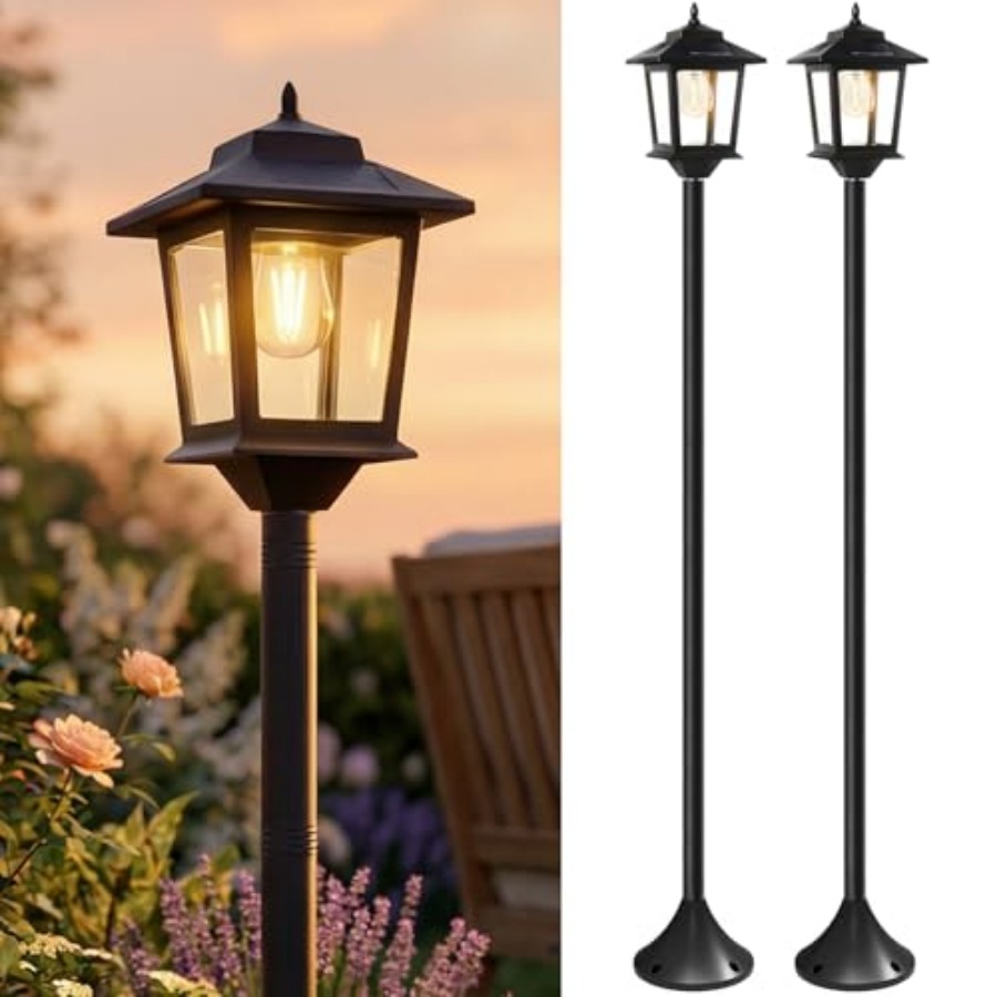 Outdoor Solar Post Lights, 2-P – Outdoor Lighting Lamps recenzja i cena