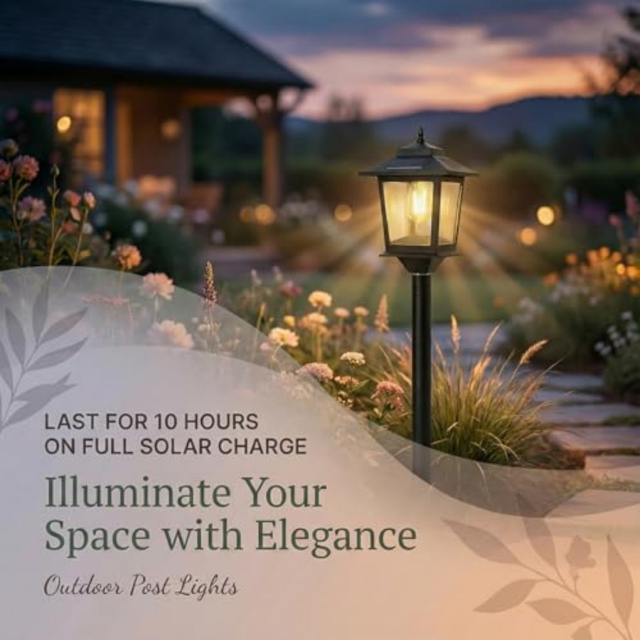 Outdoor Solar Post Lights, 2-P – Outdoor Lighting Lamps recenzja i cena
