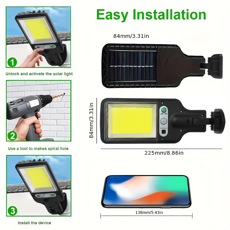 LED/COB Solar Motion Sensor Li – Outdoor Lighting Front Yard recenzja i cena