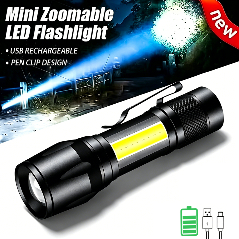 Mini LED Flashlight COB+XPE Po – Outdoor Lighting Nearby recenzja i cena