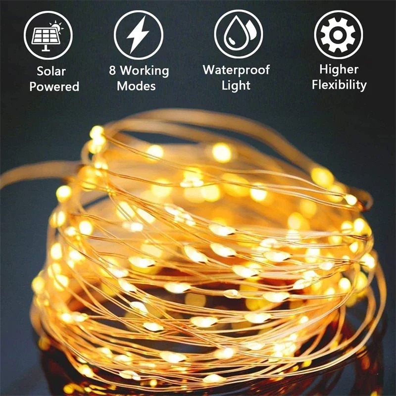 Solar String Fairy Lights Outd – Outdoor Lighting For Fence recenzja i cena