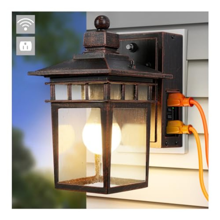 Outdoor Light with GFCI Outlet – Outdoor Lighting With Outlet recenzja i cena