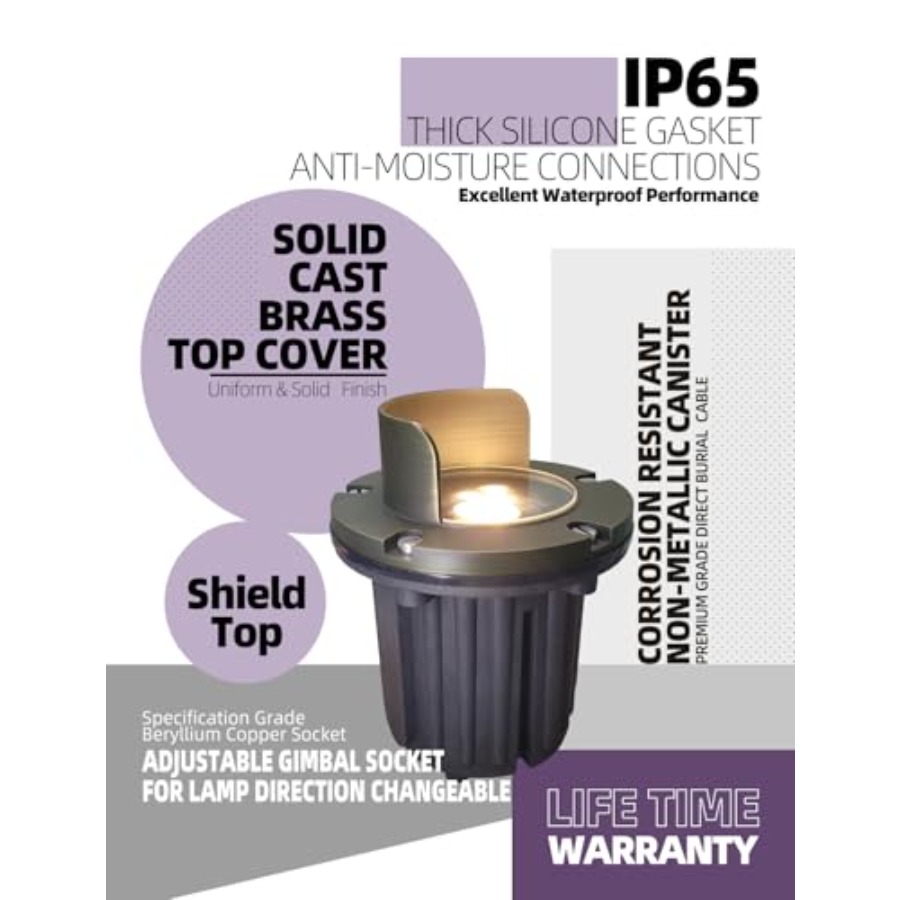 Brass Top Cover Landscape Well – Outdoor Lighting Low Voltage recenzja i cena