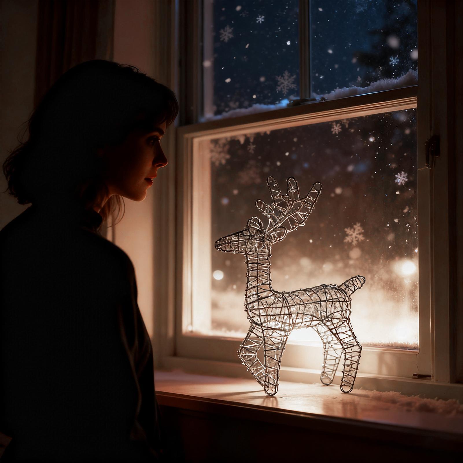 Light Up Reindeer Anti-Rust Fe – Outdoor Lighting Front Yard recenzja i cena