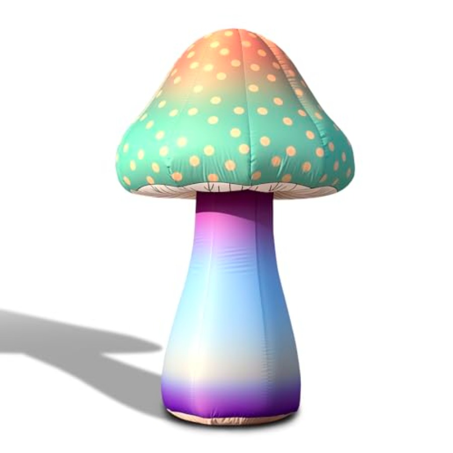 6 FT LED Inflatable Mushroom w – Outdoor Lighting Remote Control recenzja i cena