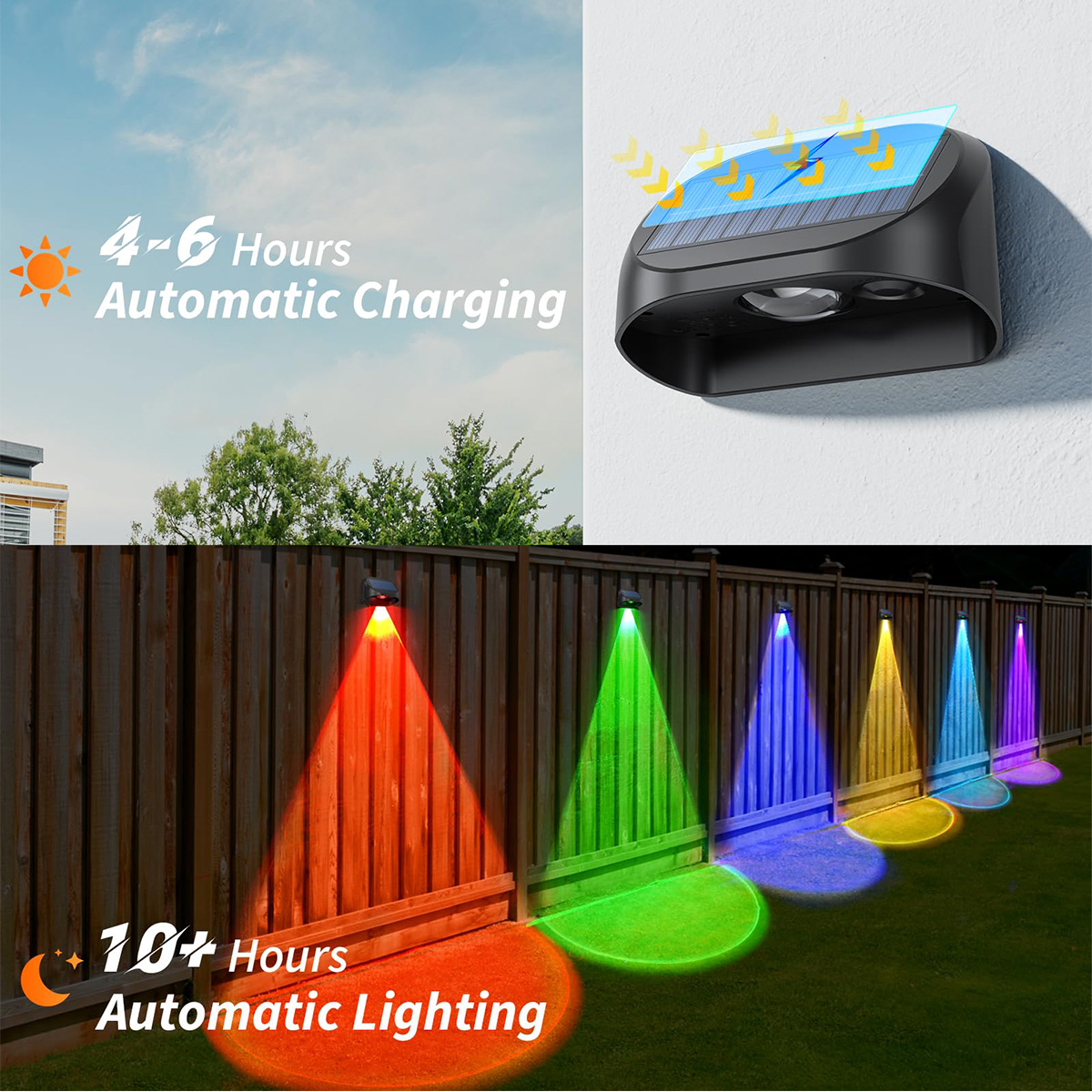 Solar Wall Lamp Solar Fence Li – Outdoor Lighting For Fence recenzja i cena