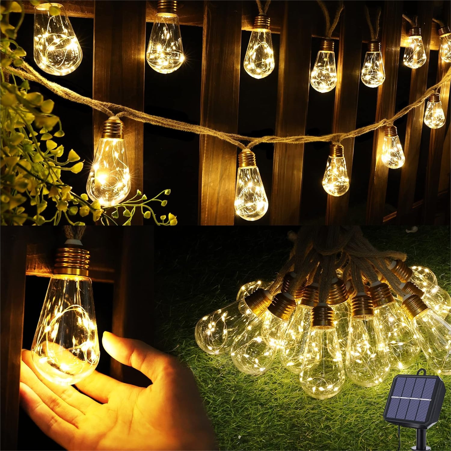 Solar Outdoor String Lights 20 – Outdoor Lighting For Fence recenzja i cena
