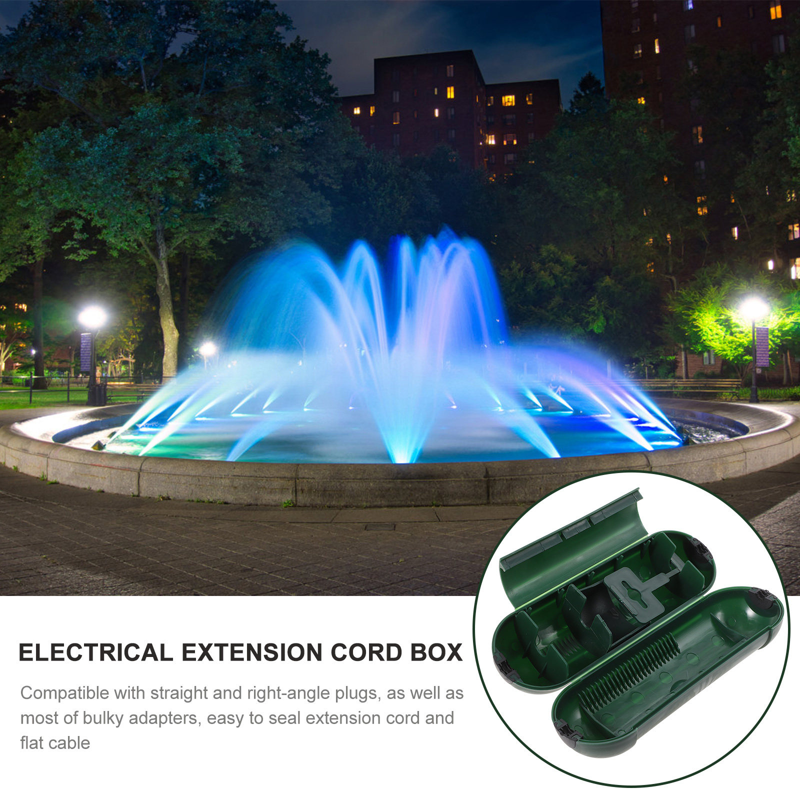 2Pcs Outdoor Waterproof Connec – Outdoor Lighting Extension Cord recenzja i cena