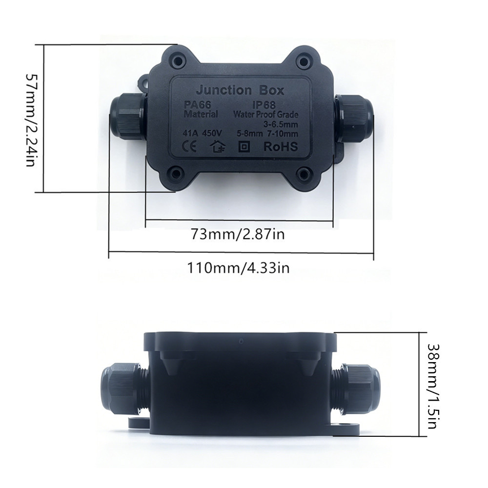 IP68 Waterproof Junction Box 2 – Outdoor Lighting Extension Cord recenzja i cena