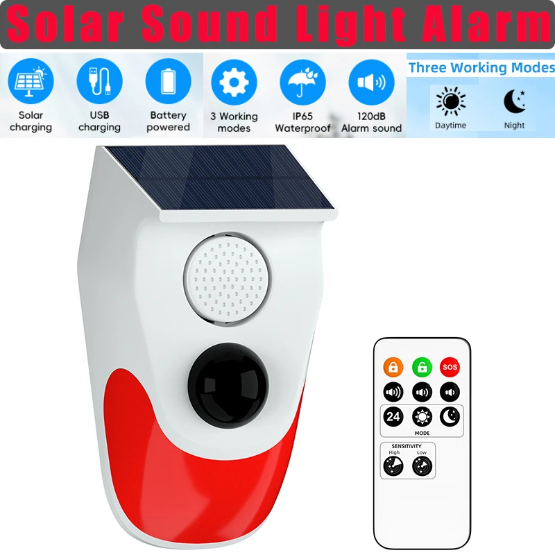 Solar Sound Light Alarm Wirele – Outdoor Lighting Wireless recenzja i cena