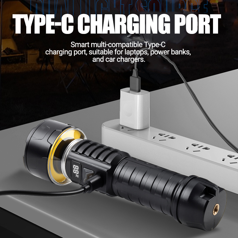 COB LED Flashlight Rechargeabl – Outdoor Lighting Lowes recenzja i cena