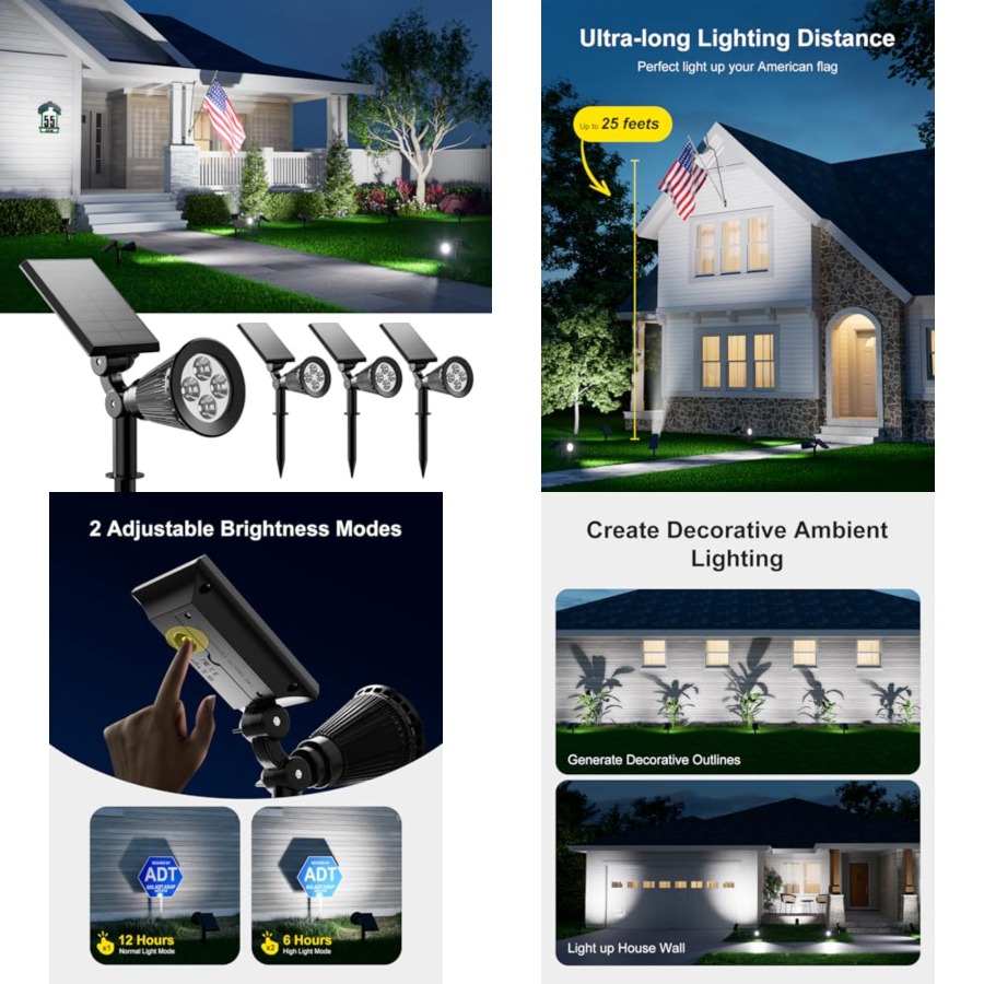 Solar Spotlights Outdoor Water – Led Flood Light recenzja i cena