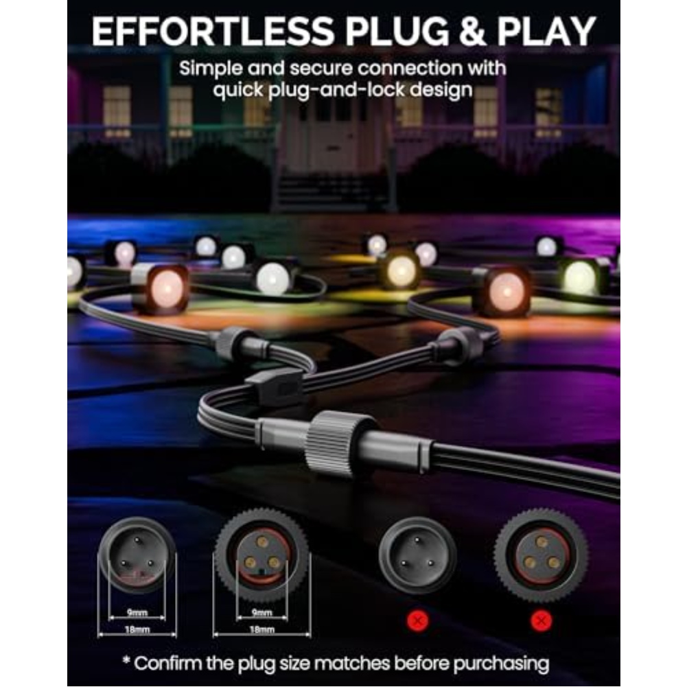 Waterproof Y-Shaped Power Spli – Outdoor Lighting Extension Cord recenzja i cena