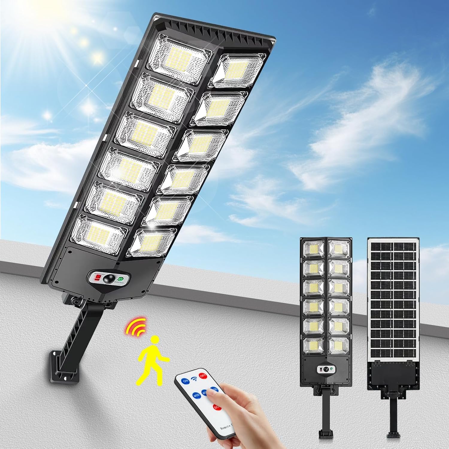 12000LM Solar Street Lights Ou – Outdoor Lighting Front Yard recenzja i cena
