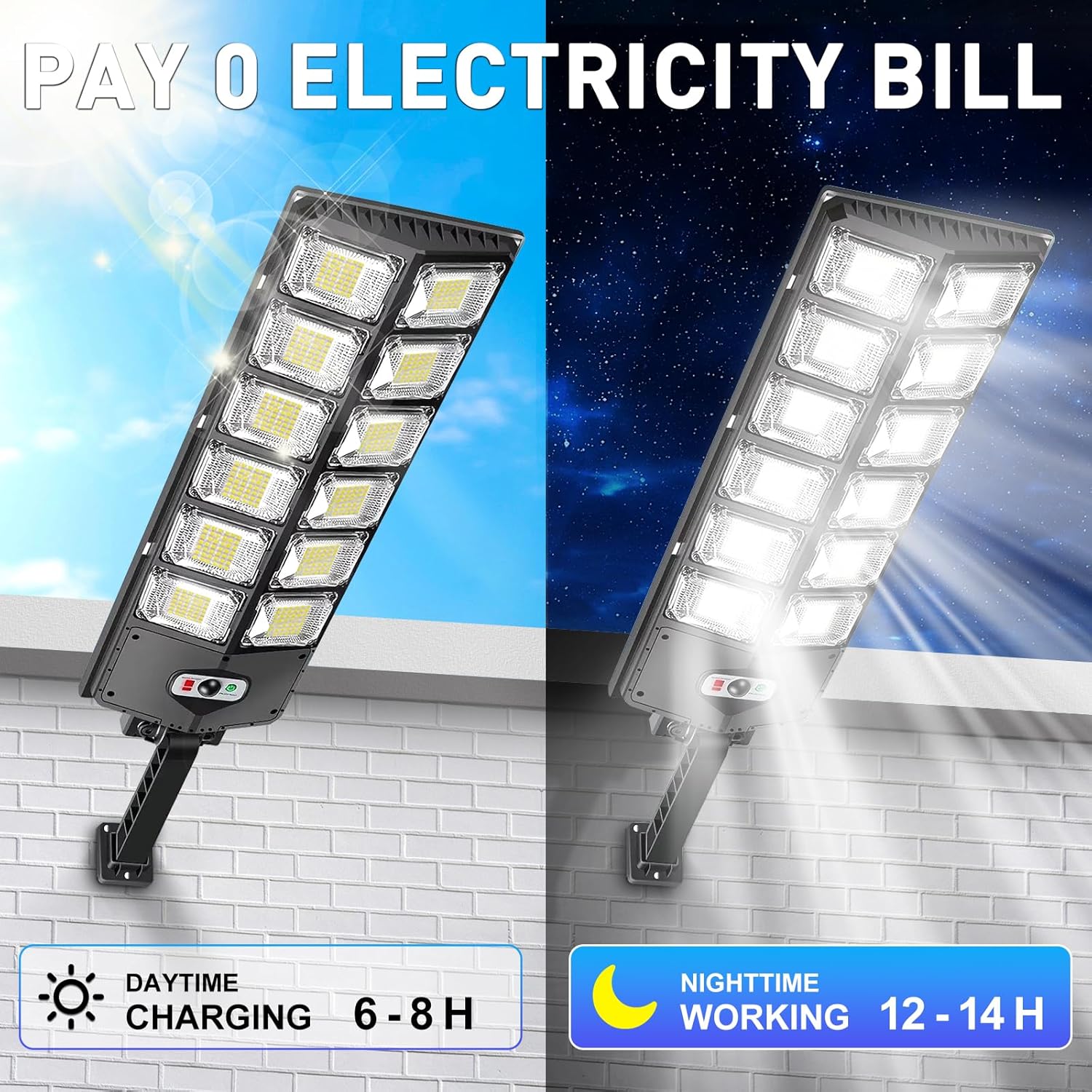 12000LM Solar Street Lights Ou – Outdoor Lighting Front Yard recenzja i cena
