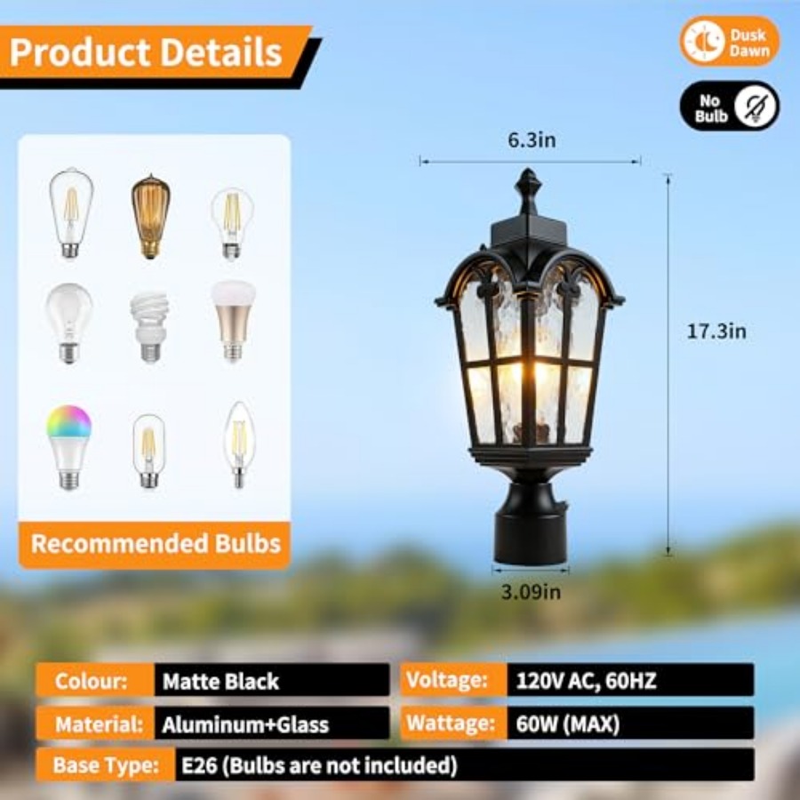 Sensor Outdoor Post Lights Wat – Outdoor Lighting Lamps recenzja i cena