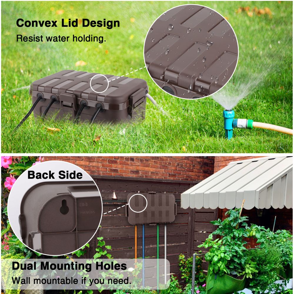 Waterproof Electrical Box Larg – Outdoor Lighting Extension Cord recenzja i cena