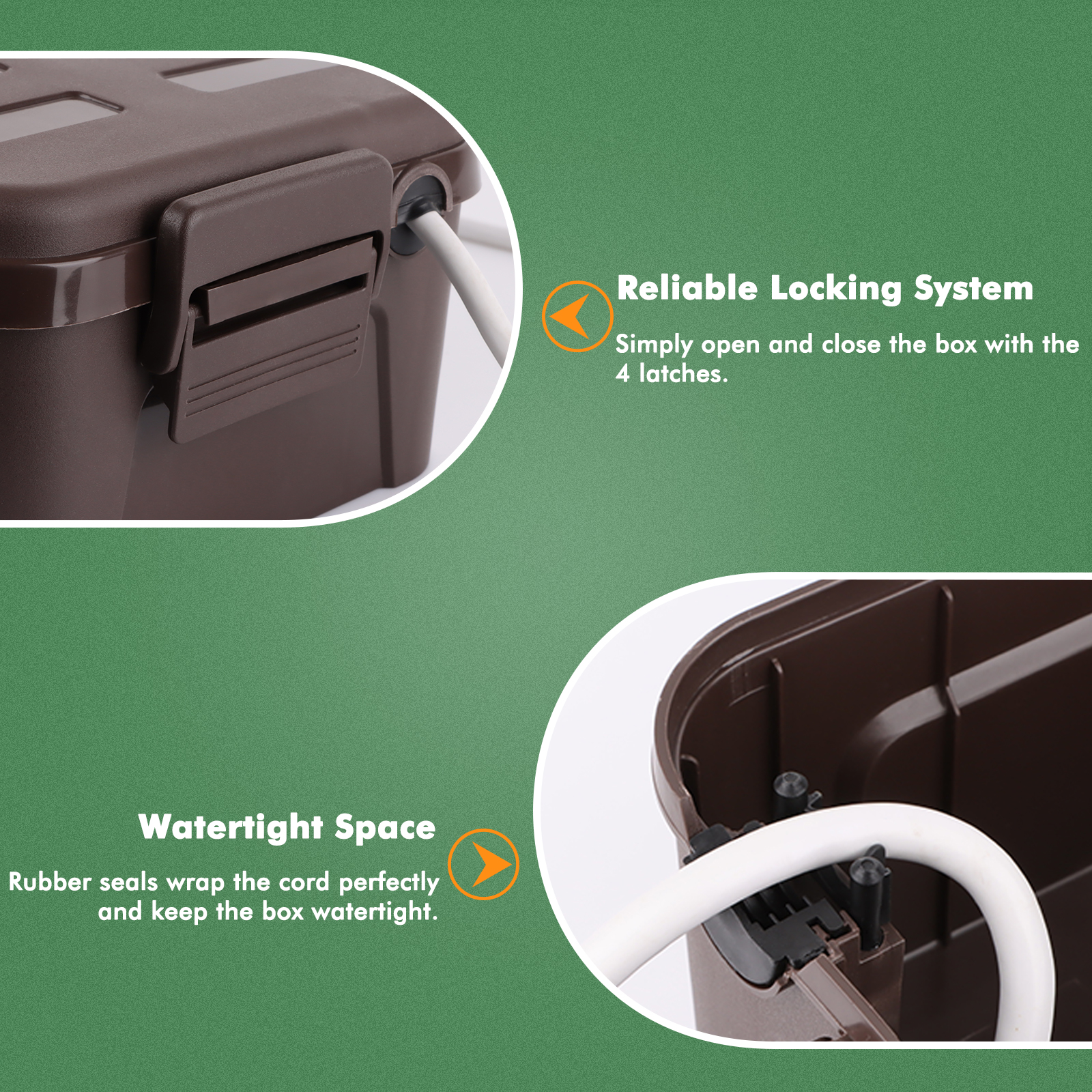 Waterproof Electrical Box Larg – Outdoor Lighting Extension Cord recenzja i cena