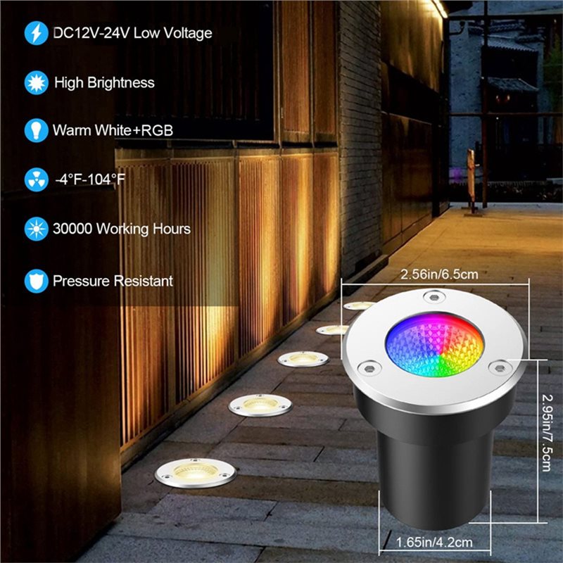 【NEW YEAR  】RGBW In Ground Lig – Outdoor Lighting Low Voltage recenzja i cena