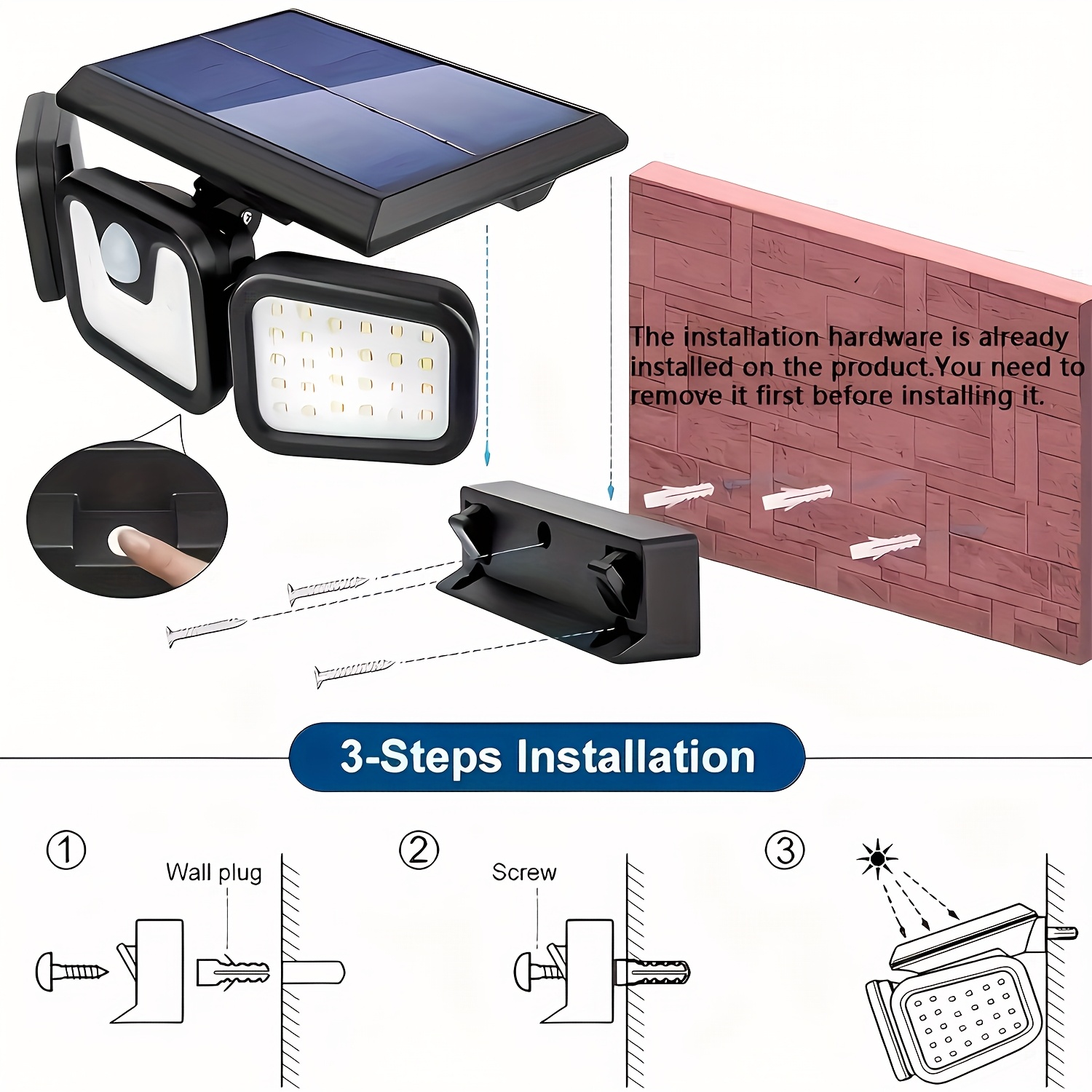 74 LED Solar Powered Motion Se – Outdoor Lighting Front Yard recenzja i cena