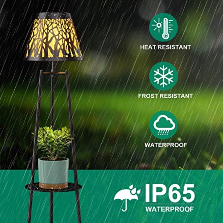 2 Pack Outdoor Solar Floor Lam – Outdoor Lighting Lamps recenzja i cena